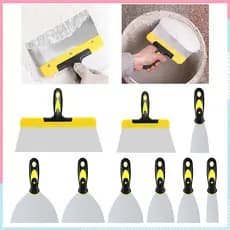 9 Peças Espátula, Aço inoxidável , Raspador De Metal, Espátula Para Massa De Drywall, Raspador De Espátula