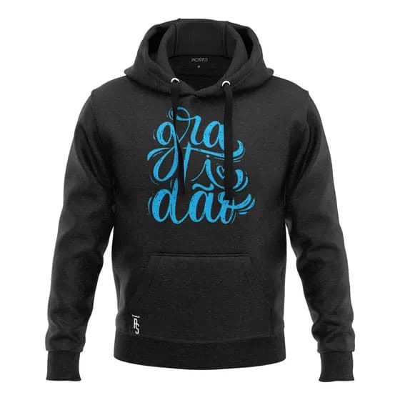 Blusa Moletom De Frio Canguru  Jesus Gospel - Gratidão