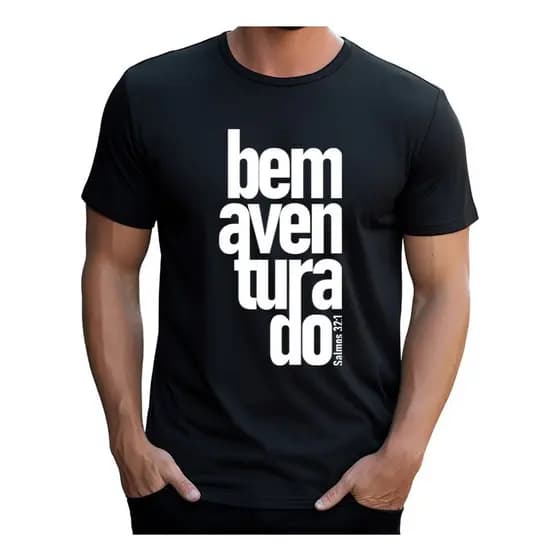 Camiseta Cristã Evangélica Jesus Masculina 100% Algodão