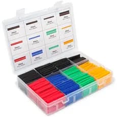 Kit Peças Espaguete Tubo Termo Retrátil Isolante Emendar Isolar Fio Cabos.-ZemMart-