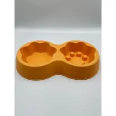 Comedouro e Bebedouro para Pet Cão ou Gato | Cor Amarelo | Capacidade: 250 ml