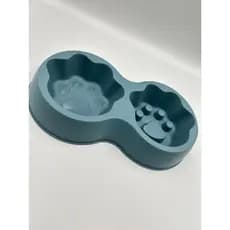 Comedouro e Bebedouro para Pet Cão ou Gato | Cor Azul Escuro | Capacidade: 250 ml