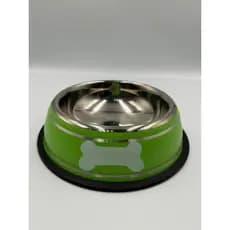 Comedouro/Bebedouro para Pet Cão ou Gato | Verde | 18cm | Capacidade: 250 ml