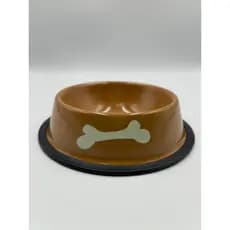 Comedouro/Bebedouro para Pet Cão ou Gato | Marrom | 16cm | Capacidade: 150 ml