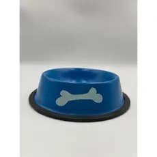 Comedouro/Bebedouro para Pet Cão ou Gato | Azul | 16cm | Capacidade: 150 ml