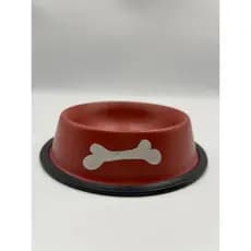 Comedouro/Bebedouro para Pet Cão ou Gato | Vermelho | 16cm | Capacidade: 150 ml