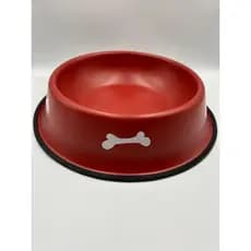 Comedouro/Bebedouro para Pet Cão ou Gato | Vermelho | 34cm | Capacidade: 1L