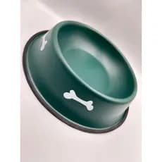 Comedouro/Bebedouro para Pet Cão ou Gato | Verde | 34cm | Capacidade: 1L