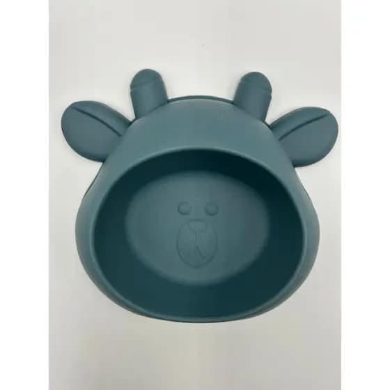 Comedouro/Bebedouro para Pet Cão ou Gato | Cor Azul Escuro | 18,8x18x6,5cm | 100% Plástico |  Capacidade: 250 ml
