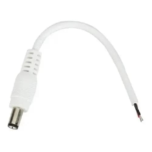 20 Cabo Fio Rabicho Plug P4 Macho Para Fita Led Fonte Cftv - LMS FERRAMENTAS