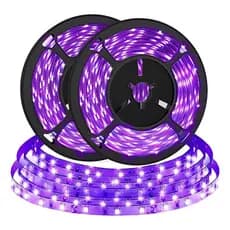 Fita Led Uv Ultravioleta Luz Negra 1 Metro Led Aquário Uv 12v - LMS FERRAMENTAS
