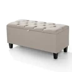 Calçadeira Sapateira Estofado Minimalista Moderno Recamier Sara Sala Quarto Escritório Armazenamento Bau