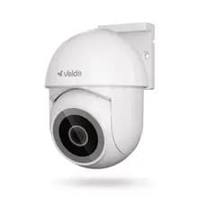 Câmera Inteligente Wi-Fi Externa 360° Velds, 2K com Visão Noturna e Detecção de Corpo Humano, Branco