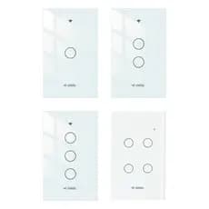 Interruptor Inteligente Wi-Fi Velds 1/2/3/4 Botões Touch, Controle por App, Alexa, Tuya, 4x2 Bivolt