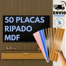 KIT 50 Placas Ripado MDF Autocolante |  Mais Vendido | Oferta Limitada | Envio Imediato