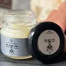Balm em Cera Hidratante p/ Barba 30g  Plenitude Hair   Fragrâncias Manga Rosa, Invictus