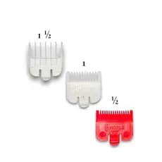 Kit 3 Pentes de Máquina Pente Meio ½, Pente Um 1 e Um e Meio 1½ Universal
