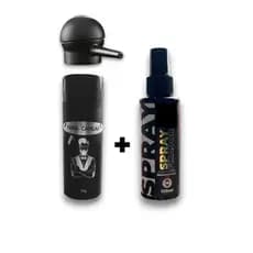 Fibra Capilar + Aplicador + Spray Fixador para Fibras e Maquiagens Capilares Plenitude Hair