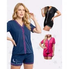 Promoção Pijama Americano Gestante Amamentação | Botão Cirúrgico | Conforto e Estilo Maternidade | Blogueirinha