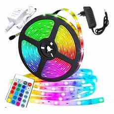 Fita LED RGB 3528 5m – 16 Cores + Controle Remoto | À Prova D'Água IP65