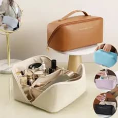 Necessaire Cosméticos Grande Maquiagem Feminina Espaçosa - Bolsa Necessaire