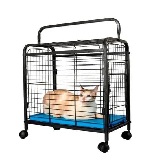 Caixa de Transporte Gaiola Transportadora Leva Pet Force Vet