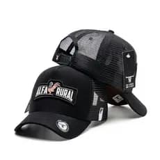 Boné Trucker Country Americano Tela Original No Limite do Laço Ajustável Estilo Rodeio Truco Made In Bar
