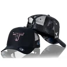 Boné Country Feminino Trucker Americano Tela ORIGINAL No Limite Do Laço Look