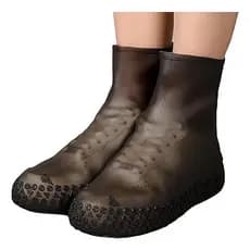 Capa Chuva Impermeável Tênis e Sapatos Silicone Resistente Cano Alto Moto Shows Viagens Praia