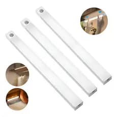 Kit 3 Luminárias Led Sensor Luz Emergência Recarregável 50cm 5v
