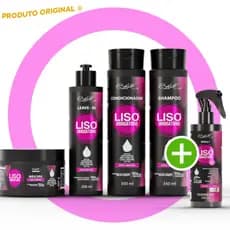 Kit Capilar Liso Obrigatório Belkit – 5 itens | Combo com Kit Capilar + Spray Finalizador Liso Obrigatorio