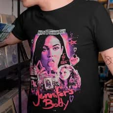 Camiseta terror Sobrenatural garota infernal Camiseta FILMES a Substância Sobrenatural Algodão 30.01