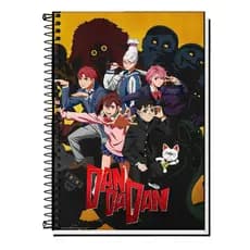 Caderno Universitário Dan Da Dan Anime – Capa Dura Espiral | 1, 10, 15 ou 20 Matérias | Escolar Otaku