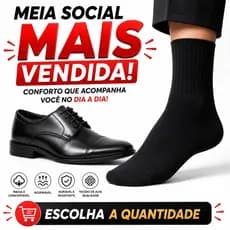 MEIA SOCIAL PARA TRABALHO CASAMENTO REUNIÕES MASCULINA CONFORTAVEIS E CORES NEUTRAS