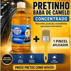 PRETINHO PARA PNEU BABA DE CAMELO CONCENTRADO + PINCEL APLICADOR , ENVIO RAPIDO