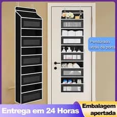 Bolsa Organizadora De Porta 5 Camadas Grande Armazenamento Doméstico