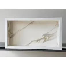 Nicho de Porcelanato 60x30cm para Banheiro | Embutir na Parede | Porta Shampoo | Envio Imediato