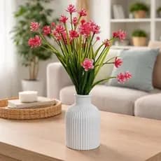 Kit com 5 vasos de gesso para centros de mesa, decoração, aniversários, chás de bebê e casamentos