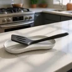 Bandeja para Utensílios de Cozinha Descanso de Plástico para Colher e Espátula
