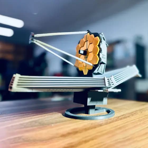 Modelo Telescópio Espacial James Webb Decoração Geek Astronomia