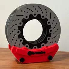 Jogo de Porta-Copos Brembo com Base Estilo Freio Automotivo Decorativo