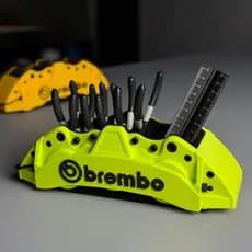 Organizador de Mesa Brembo Pinça de Freio Automotivo Porta Canetas Decorativo