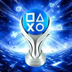 Troféu Platina Inspirado no PlayStation para Colecionadores – Decoração Gamer