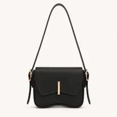 Bolsa de Ombro Baguette Feminina Detalhe Dourado estilo e Sofisticação Casual Bag Pequena Blogueira