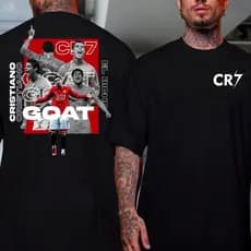 Camisa Cristiano Ronaldo El Bicho CR7 Jogador Craque Robozão Camiseta Portugal Futebol Premium Goat