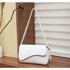 Bolsa de ombro Baguette Pequena Estilo Blogueira Alta Durabilidade Feminina Elegante