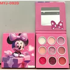 Kit Maquiagem Infantil Minnie Paleta de Sombras Divertido Minnie