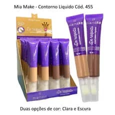 🎨 Contorno Líquido Sculpt & Glow – Mia Make (Cód. 455) Bisnaga, Duas opções de cor