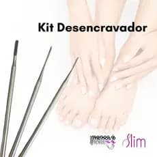 Kit Bisturi Desencravador Slim Podologia - 3 Peças N206, N214 e Formão N254