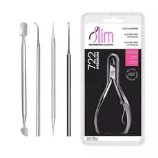 Kit Manicure 5 Peças (Alicate + Palito 2x1 + Desencravador + Espátula + Raspador)